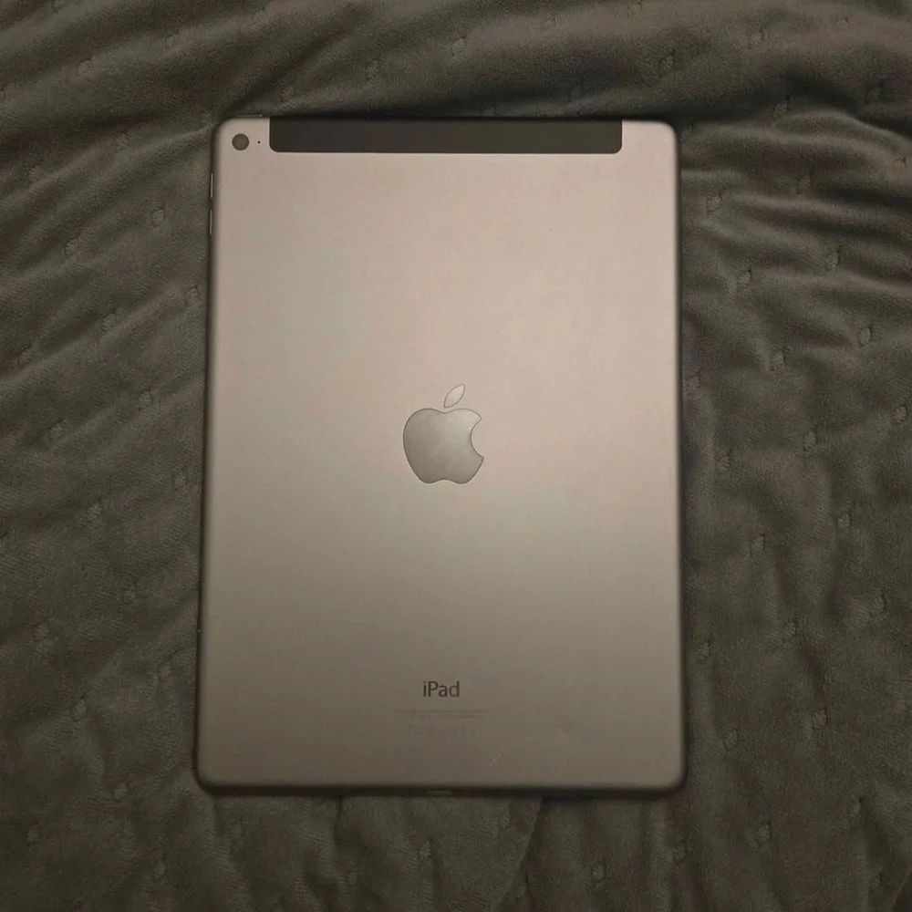 Apple Tablet with Black and Silver Design